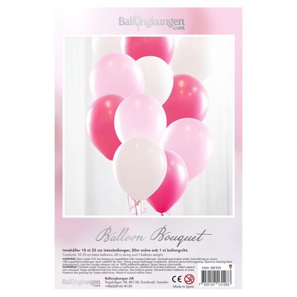 Ballonbuket Baby Pink