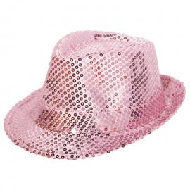 Trilby Hat Pink Pailletter