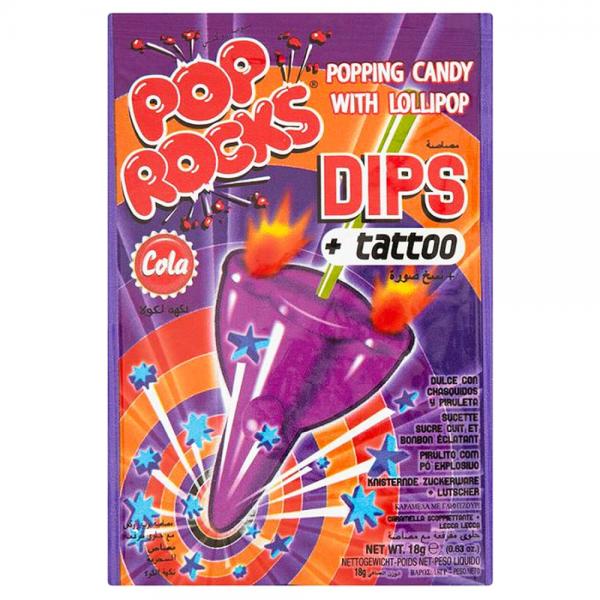 Pop Rocks Dips Poppende Slik Cola/Jordbr