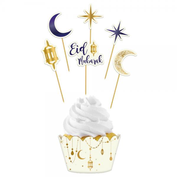 Eid Mubarak Cupcake Dekorationer