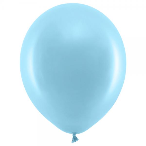 Rainbow Latexballoner Lysebl 100-pak