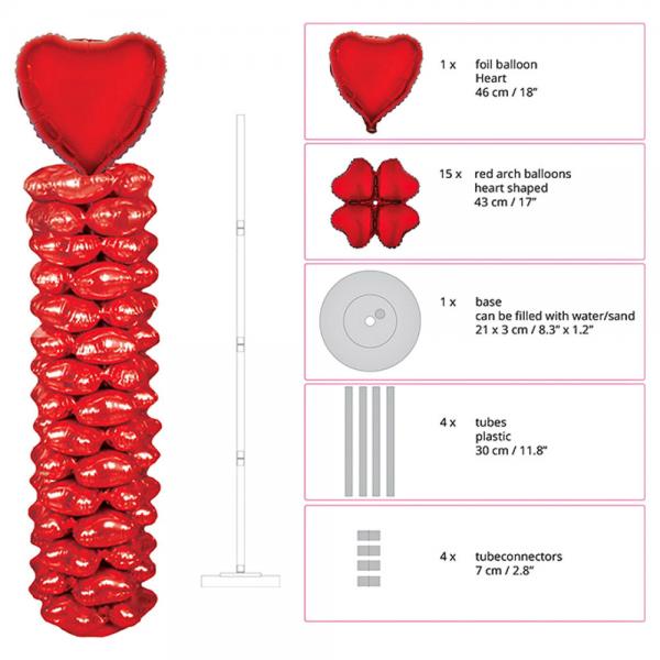 Rdt Hjerte Ballonsjle