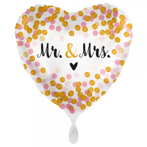 Mr & Mrs Married Ballon Dotty Love