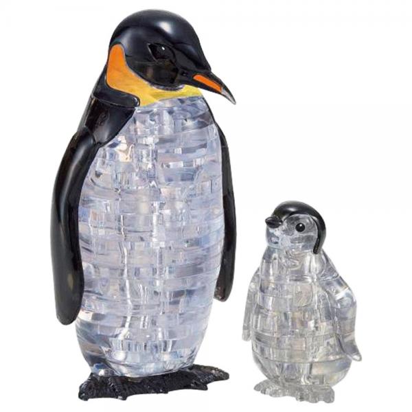 3D Krystal Puslespil Pingviner