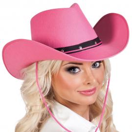 Lyserød Western Cowboyhat