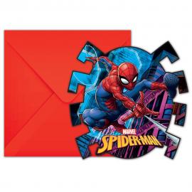 Spiderman Team Up Invitationskort