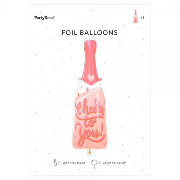 Folieballon Flaske Cheers To You
