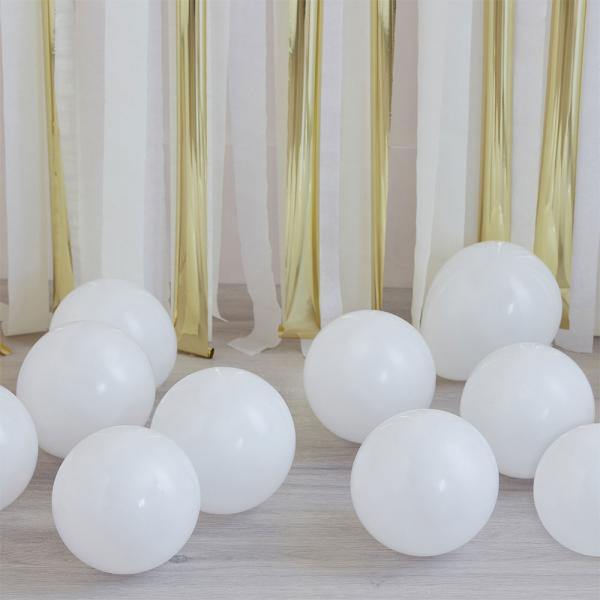 Miniballoner Hvid