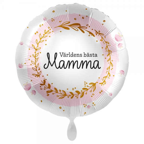 Vrldens Bsta Mamma Ballon Blommor