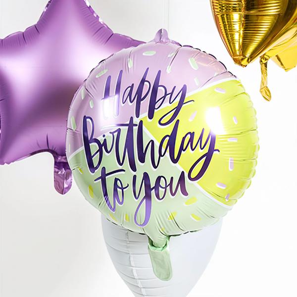 Happy Birthday To You Ballon Farvemix