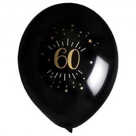 Balloner 60 År Birthday Party Guld