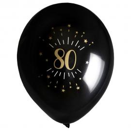 Balloner 80 År Birthday Party Guld