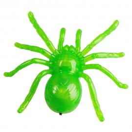 Grøn Edderkop LED Vinduesdekoration