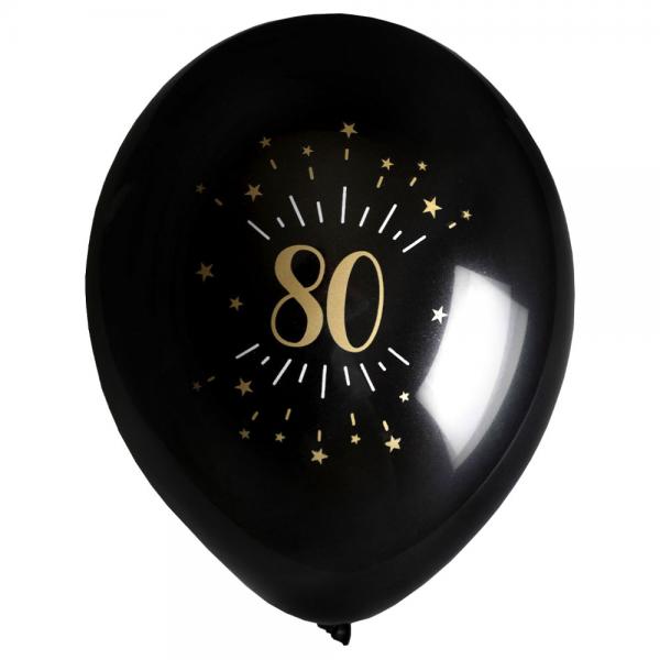 Balloner 80 r Birthday Party Guld
