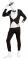 Second Skin Deluxe Tuxedo Kostume Large