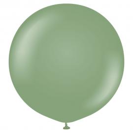 Grønne Kæmpestor Latexballoner Eucalyptus 2-pak