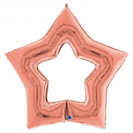 Linky Star Folieballon Rosaguld