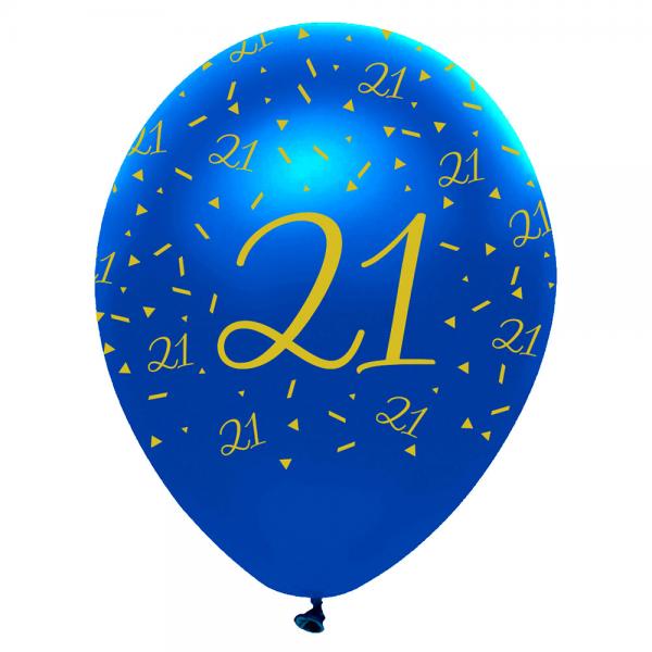 21 r Latexballoner Marinebl