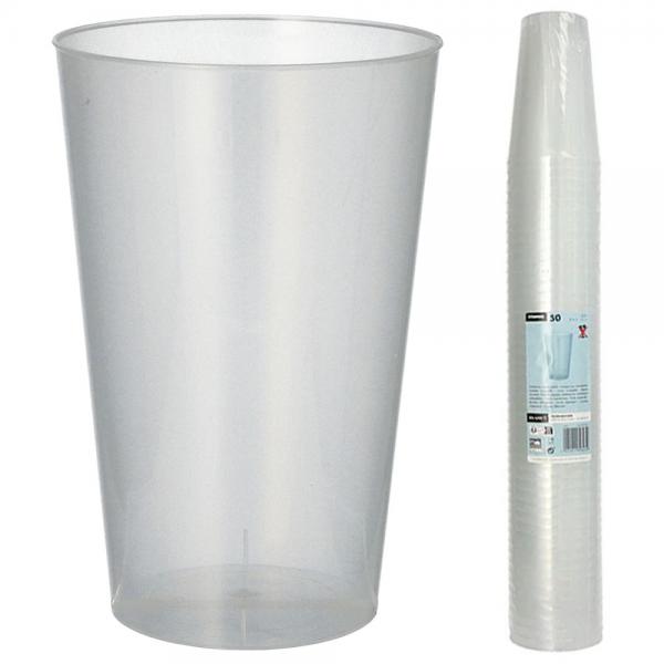 Plastglas Genanvendelige 40cl 50-pak