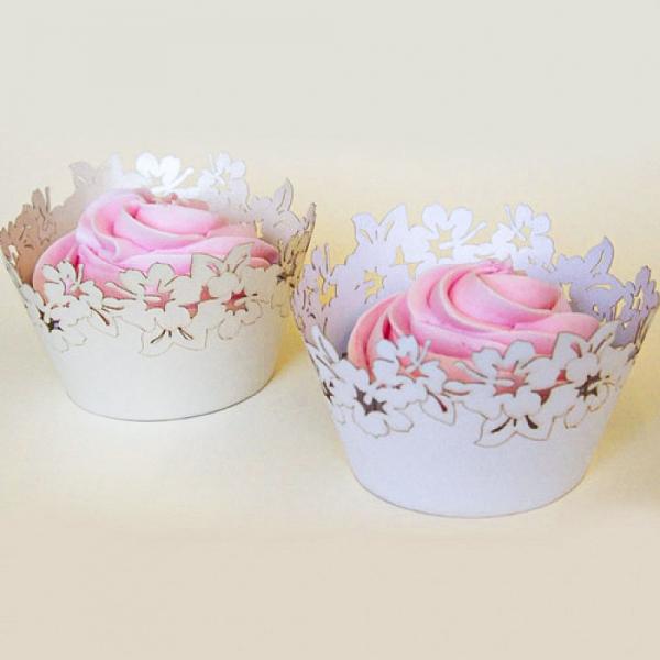 Cupcake Wrappers Blomster