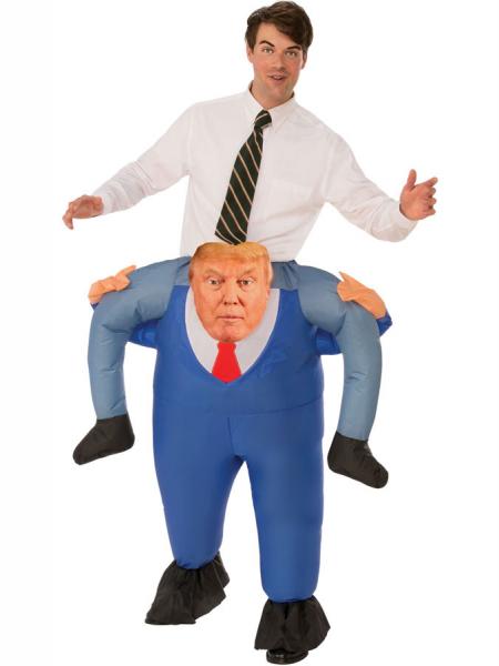 Oppustelig Donald Trump Carry Me Kostume