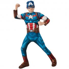 Captain America Kostume Børn 5-6 år