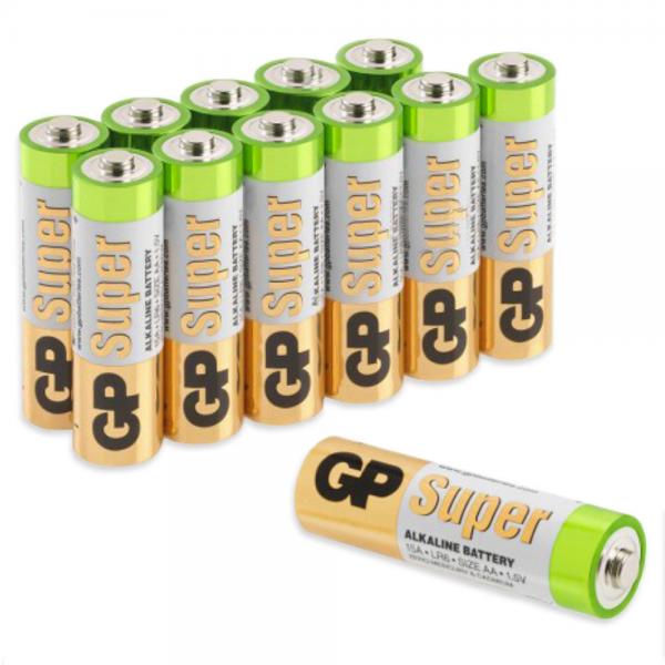 AA-batterier 12-pak GP Super Alkaline