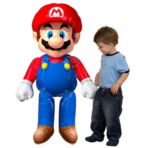 Gigantisk Airwalker Super Mario Folieballon