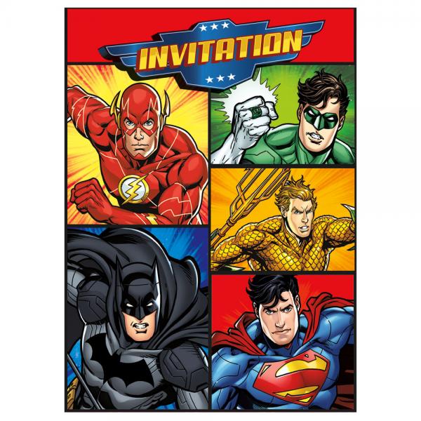 Justice League Invitationskort