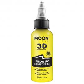 Moon Glow Neon UV Tekstilfarve Gul 30 ml