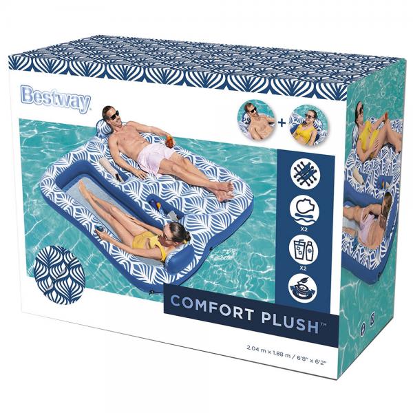 Oppustelig Bademadras Dobbel Comfort Plush