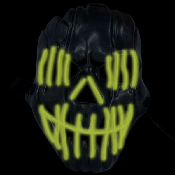 Smilende LED Maske Grn