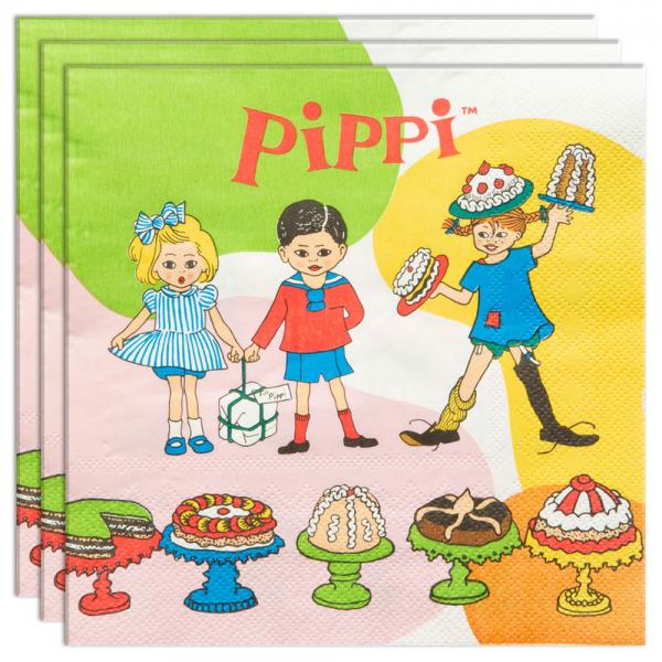 Pippi Langstrmpe Engangsservietter 16-pak