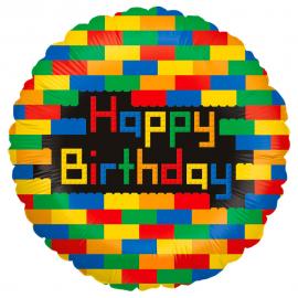 Happy Birthday Folieballon Klodser