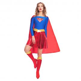 Supergirl Kostume Klassisk Large