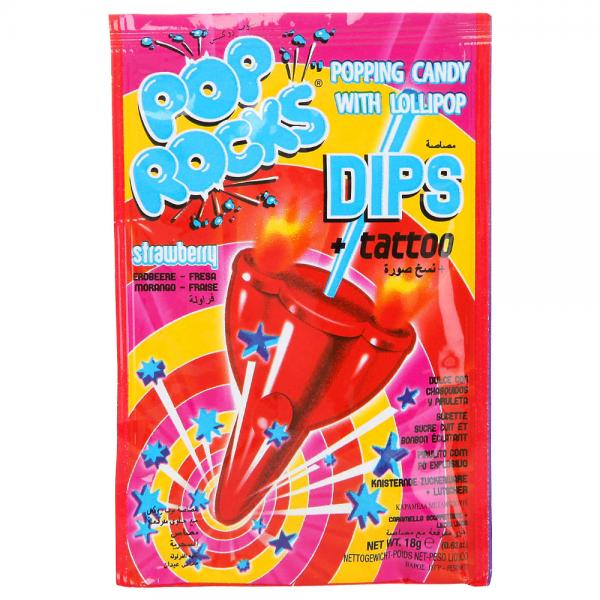 Pop Rocks Dips Poppende Slik Cola/Jordbr