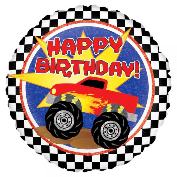 Happy Birthday Ballon Monster Truck