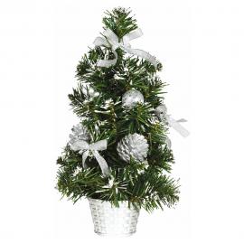 Juletræ i Krukke Sølv 30 cm