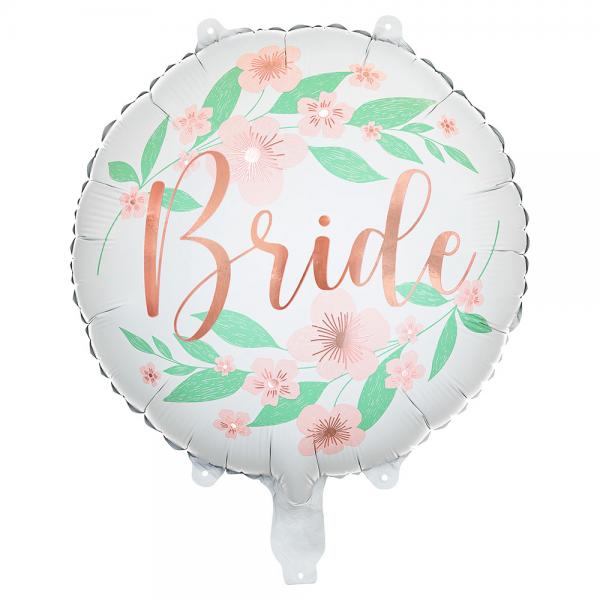 Bride Folieballon Blomster