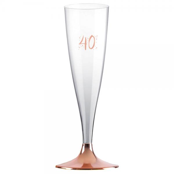 40-rs Champagneglas Genanvendeligt Rosaguld