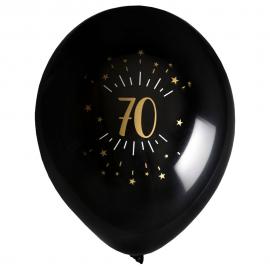 Balloner 70 År Birthday Party Guld