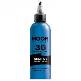 Moon Glow Neon UV Tekstilfarve Blå 125 ml