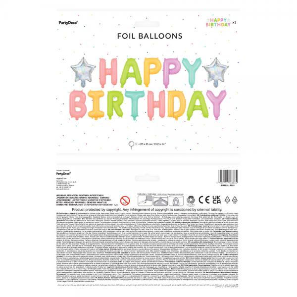 Happy Birthday Bogstavballoner