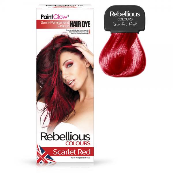 PaintGlow Semi-Permanent Hrfarve Scarlet Red