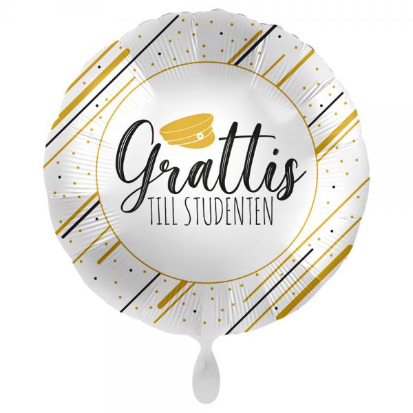 Grattis Till Studenten Ballon Golden Graduation