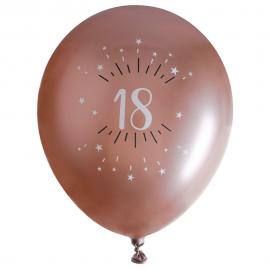 Balloner 18 år Birthday Party Rosaguld