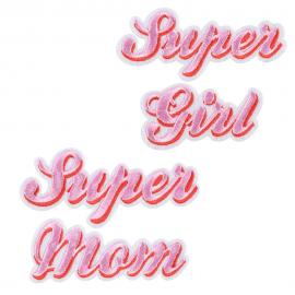 Super Girl Super Mom Stofmærker