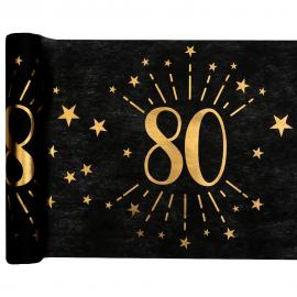 Bordløber 80 År Birthday Party Guld