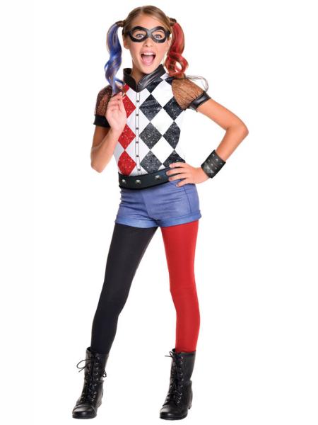 Harley Quinn Kostume Deluxe Brn