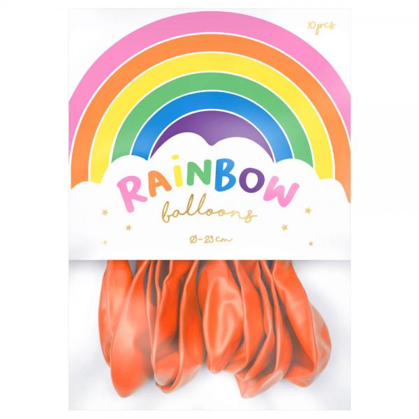 Rainbow Sm Latexballoner Metallic Orange